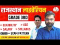 Rajasthan Librarian 3rd Grade Vacancy | Syllabus | Age Limit | Complete Details  Librarian Vacancy