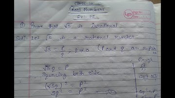 Prove that √5 is irrational.
