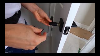 How To Trim a House Part 3 / Installing Passage Door Knob