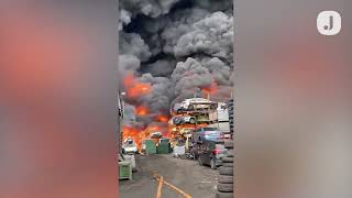 Fire in Ballyboughal north Dublin