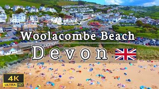 Woolacombe Beach, [4K] North Devon, UK 🇬🇧