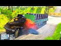 Truck vs Extreme Broken Road Ep 3 : Mudrunner Show #mudrunner