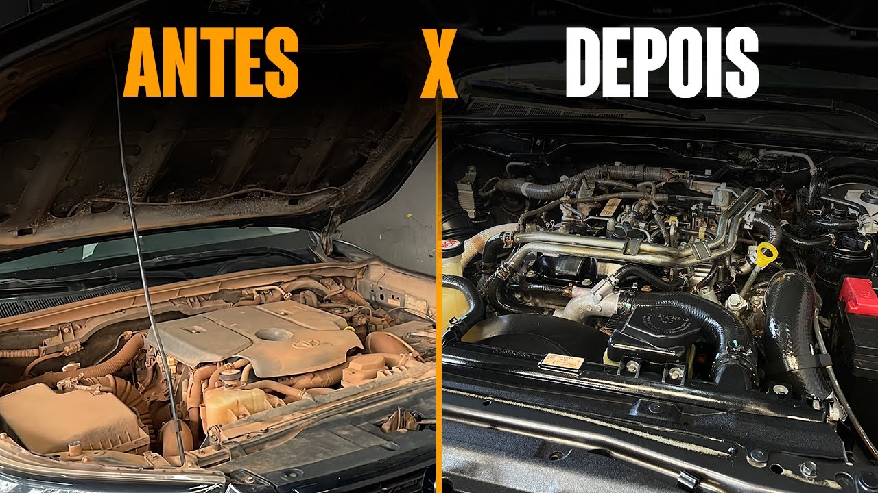 Aulão de LAVAGEM DE MOTOR em carro de fazenda!