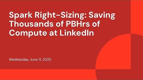 Spark Right-Sizing: Saving Thousands of PBHrs of Compute at LinkedIn