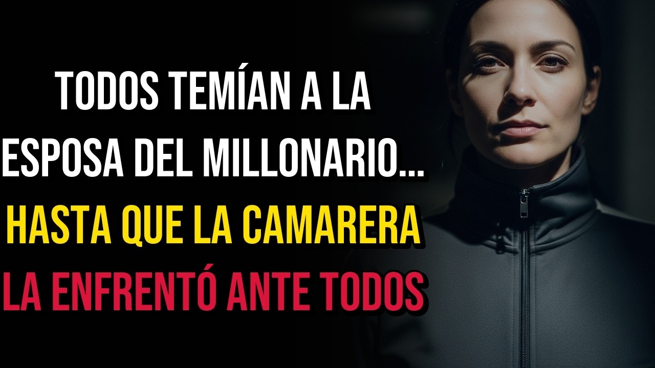 TODOS TEMÍAN A LA ESPOSA DEL MILLONARIO… HASTA QUE LA CAMARERA LA ENFRENTÓ ANTE TODOS.