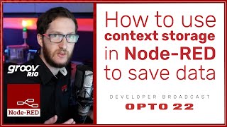 How to use context storage in Node-RED to save data