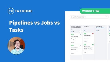 Workflow Automation for Beginners in TaxDome: Pipelines vs Jobs vs Tasks