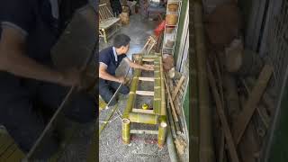 Let&#39;s  Learn To Make A Beautiful Bamboo Bench In Just One Minute #farmya #satisfying