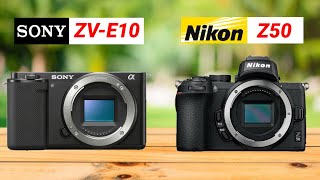 Sony ZV-E10 Vs Nikon Z50 Comparison