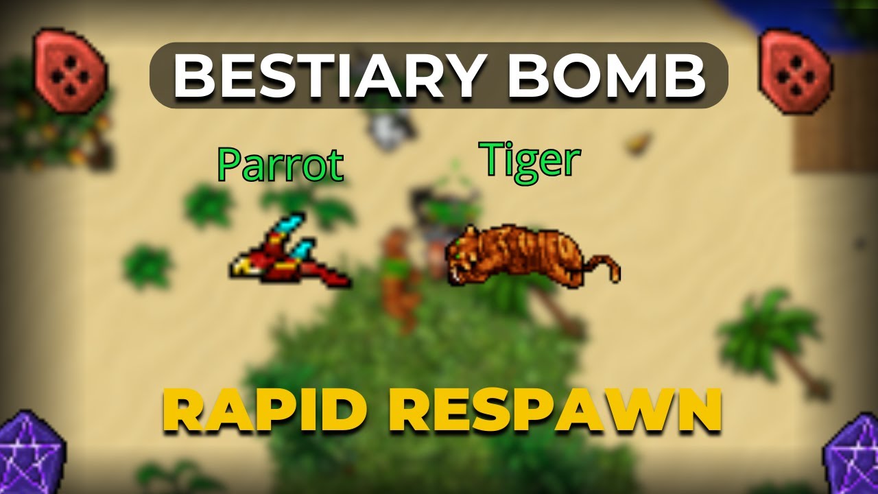[BESTIARY BOMB] Parrot & Tiger RAPID RESPAWN | TIBIA - YouTube