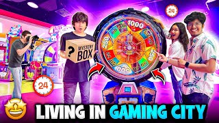 Living in Gaming City 😍For 24 Hours😨1,00,000 Jackpot Score - Jash Dhoka Vlogs