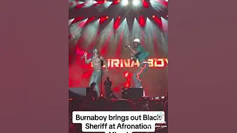Burna boy brings out Black Sheriff at Afro nation Miami to perform second sermon remix 🔥🔥🔥🔥🔥