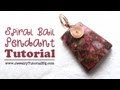 DIY Spiral Bail Wire Wrapped Focal Pendant Tutorial