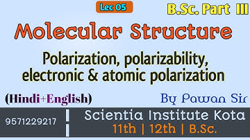Lec 05 | Polarization | polarizability | electronic & atomic polarization | B.Sc part 3