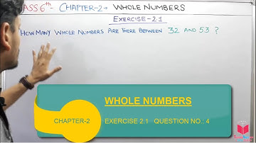 Q4) EX-2.1 Class 6th Maths Whole Numbers | Maths Class 6th CBSE NCERT | Apni Classroom By Deepak
