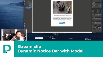 How to Webflow - Stream Clip -  Dynamic Notice Bar with Custom Modal - Tutorial 2020