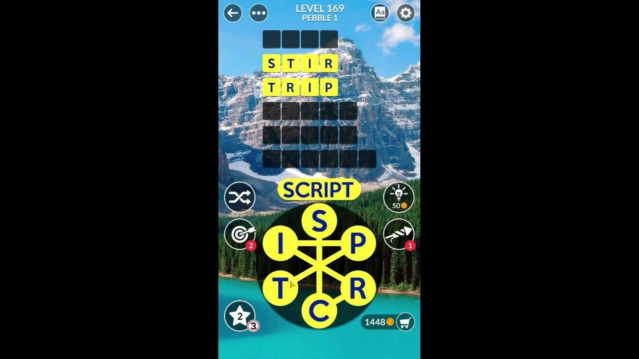 Wordscapes Uncrossed Level 169 Answers - YouTube