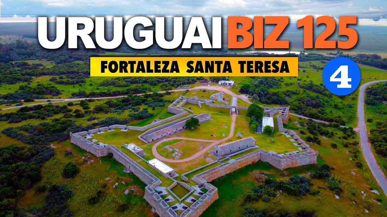 URUGUAI DE BIZ 125 - ep.4 - Fortaleza Santa Teresa e Punta del Diablo. IMPERDÍVEL