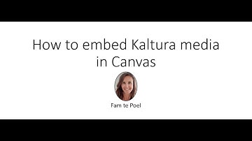 How to embed Kaltura media in canvas