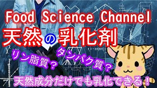 【食べ物の勉強】天然の乳化剤って何があるの？