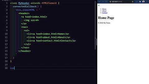 Templating Headers and Footers with Custom HTML Elements