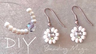 DIY Jewelry: Easy Beaded Daisy Earrings Tutorial