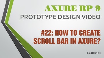 Axure RP 9: #22 How to Create Scroll Bar in Axure?