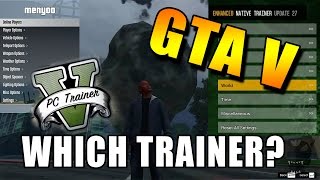 Gta V Trainer Comparison Simple Trainer Menyoo Enhanced Trainer And Pc Trainer V Youtube