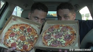 Eating MOD Pizza @hodgetwins