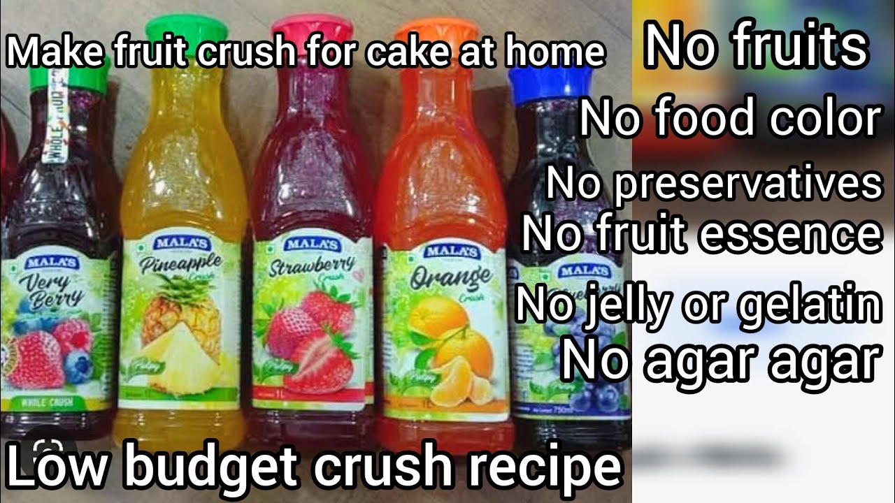 make 5type of fruit crush at home!No fruits,No preservatives,No food ...