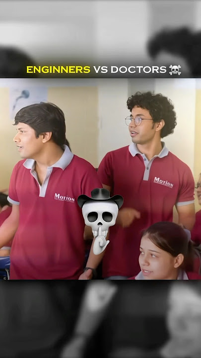 Engineers VS Doctors 💀☠️ #nvsir #motion #kotacoaching #engineer #doctor #nvsirmotion #ytshorts