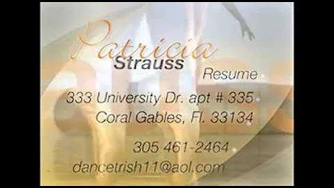 Patricia Strauss ~ "It's Just a Dance" Documentary