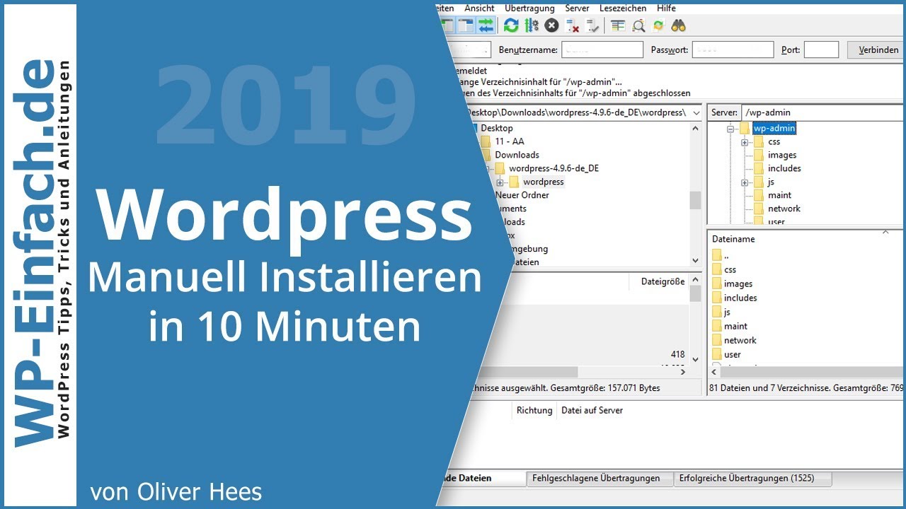 Wordpress installieren 2020 super einfach youtube