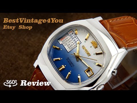 Hands-on Video Review Of Orient Multi Year Calendar Japan Watch From 70s