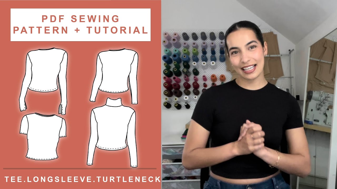 How to Sew a T-Shirt | Baby Tee | Long Sleeve + PATTERN AVAILABLE - YouTube