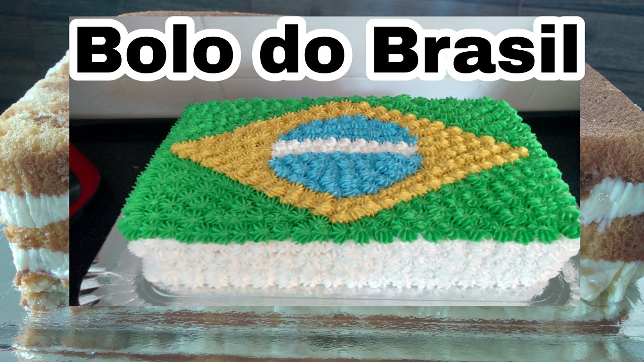 Bolo do Brasil em Chantilly 🇧🇷 