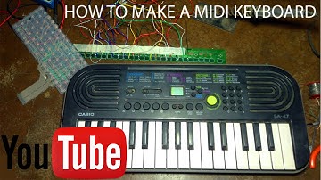How To Make A MIDI Keyboard At Home - CHEAPEST MIDI KEYBOARD EVER!!!