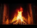Cozy fireplace closeup  volumetric sounds of fire resting by the warm fireplace  asmr 4k