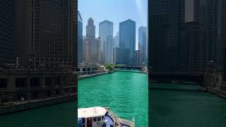 امريكا ،نهر شيكاغو، US#chicagoattractions #travel #chicagolandmarks #usa العراق #chicagoriver