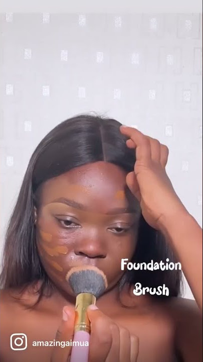 Foundation brush vs Beauty sponge. Which would you use?? #makeuphacks #foundation