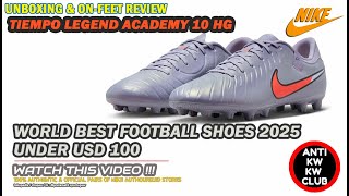 Unboxing & review on feet NIKE TIEMPO LEGEND 10 ACADEMY HG FOOTBAL SOCCER SHOES ORIGINAL DV4339-402 screenshot 3