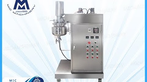 vacuum emulsifying machine: One Minute To Show You How Does Machine Automatic emulsification.