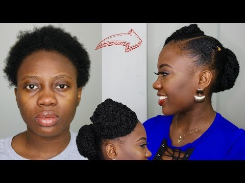 Easy Natural Protective Hairstyle Short 4c Natural Hair