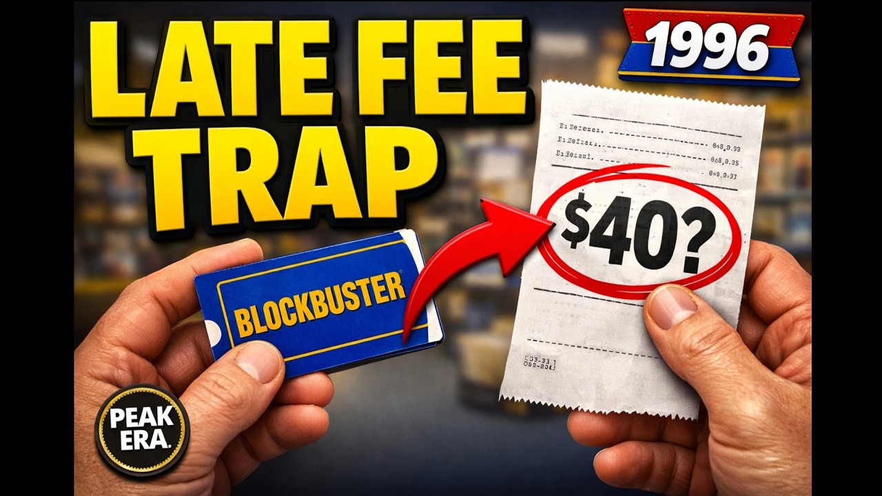 Inside Blockbuster (1996) — The Late Fees Trap ($40?) - YouTube