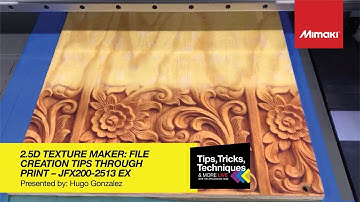 2.5D Texture Maker file creation tips for printing on the JFX200-2513EX ~ Tips, Tricks & Techniques