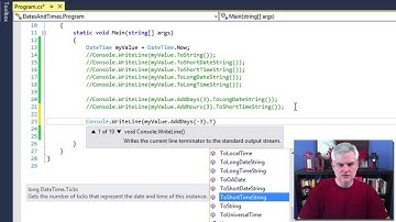 14 | Working with DateTime