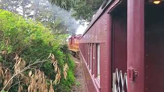 On Board Fort Bragg Skunk Train EMD GP9