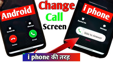 How To Install iPhone Incoming Call Screen in Android Device !! Android To iOS