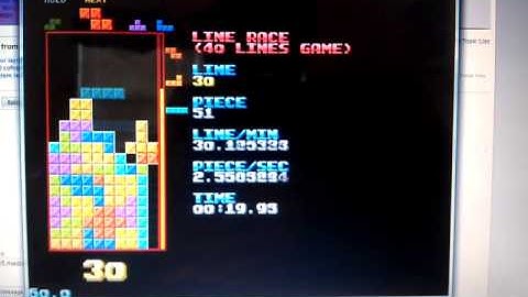 Tetris 40 Lines 42.98 seconds