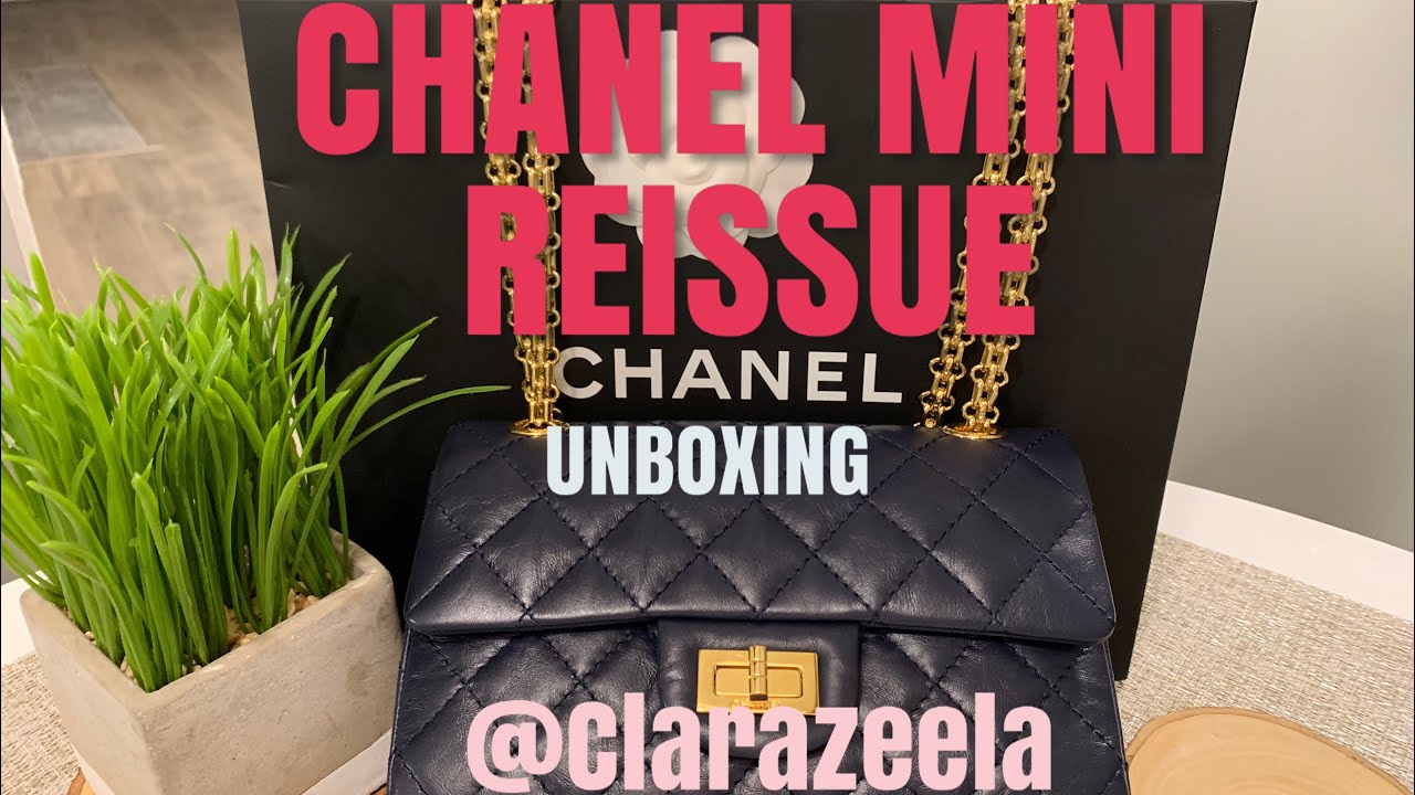 Chanel unboxing Reissue 2.55 mini rectangular 19K collection 